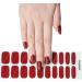 Foyute Semi Cured Gel Nail Strips 20 Pcs Soft Self-Adhesive Gel Nail Polish Wraps Sticker for Salon-Quality Manicure Set Long Lasting Easy to Apply & Remove Nail File & Wooden Stick Cat Eye Red - Buy Online on GoSupps.com