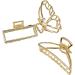 New 2025 Women's Elegant Gold Metal Geometric Hair Clips Fashion Vintage Bathing Grip Claw Clips Barrette Hair Styling Tool Ponytail Clip Jewelry Fashion Accessories Creative Gift - Buy Online on GoSupps.com