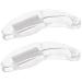 SOESFOUFU Eyelash Curlers 2pcs Foldable Eyebrow Comb Eyelash Brush Lash Extension Tools Dense Lash Comb Make up Eyelash Curler 6.5x2x0.8cm Transparent