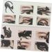 KALLORY Stencils 2pcs Eyeshadow Stencil Eye Stencil Eyeliner Stencil Mold The Cat Eye Makeup Set - Buy Online on GoSupps.com