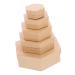Alipis 1 set boxes Lids Blank Wedding Jewelry Festival Cake Hexagon Cookie Containers with of