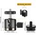 UTEBIT Ball Head with Hotshoe Camera Mount Adapter - 360 Degree Rotatable Tripod Head for DSLR Cameras, HTC Vive, Monopods, and Camcorders - Max. Load 6.6lbs - Black - Buy Online on GoSupps.com