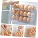 GRIRIW Fridge Egg Holder Egg Storage Box Mini Drawer Space Savers Organizers Plastic Household Egg Holder Egg Rack Dedicated - Buy Online on GoSupps.com