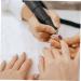 FRCOLOR 1 Set Nail Sand Ring Cap Nail Art Bit Tools Nail Sanding Head Polishing Heads Nail Polish Cuticle Nail Cuticle Drill Heads Nail Drill Bits Manicure Dedicated To Rotate Head Box 8x6cm Rosy - Buy Online on GoSupps.com