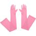 Beaupretty Elbow Length Gloves 1 Pair Polyester Long Opera Party Gloves 1920s Flapper Costume Accessories for Prom Dinner Party