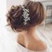 Latious Crystal Bride Wedding Hair Comb - Silver Rhinestone Bridal Hair Clip - Buy Online on GoSupps.com