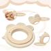 Natural Wood & Silicone Baby Bite Ring - Safe BPA-Free Gripping Toy | Perfect Eco-Friendly Gift - Buy Online on GoSupps.com