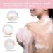 Exfoliating Luffah Towel - Japanese Body Wash Scrubber Fast Dry Rip-Resistant All Skin Types - Pink - Buy Online on GoSupps.com