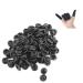 Lind Kitchen 150pcs Disposable Latex Finger Cots Protective Fingertips Gloves Rubber Industrial Fingerstall Sleeves 65mmx25mm (Black) Black 65x25mm