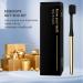 Extra Soft Gold Manual Toothbrush for Sensitive Gums | Luxury Travel Toothbrush with Silicone Bristles | Perfect for Adults & Kids - Buy Online on GoSupps.com