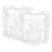 Kisangel 2pcs Fruit Shaping Mold Fruits Transparent Shaping Mold Shaper Mold Melon Mold Vegetable Small Fruit