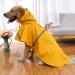 NACOCO X-Large Dog Raincoat - Adjustable Waterproof Pet Jacket in Yellow with Reflective Strips - Buy Online on GoSupps.com