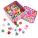 Mini hair clip clips yueser 150 pieces mini hair clip hair clips small flowers heart and star shape rainbow pearl clip for girls/toddlers/women