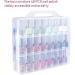 Kissbuty Universal Nail Polish Holder Organizer - 48 Bottle Storage with Adjustable Dividers | Space Saving Solution - Buy Online on GoSupps.com