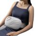 Rkxkj abdominal massage device bian stone abdominal cease 3 modes 3 speeds 2 steps hot compress with constant temperature 10-minute automatic shutdown for relief of flatulence