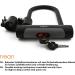 Nean U-Lock Bicycle Lock with Bracket & 2 Security Keys | 16mm 245x180mm - Durable Black Bike Lock for International Shipping - Buy Online on GoSupps.com