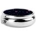 Colored Dots Portable Metal Pill Box - Round Mini 3-Compartment Travel Essential with Hinged Fastening Ideal for Small Pills - Black - Buy Online on GoSupps.com