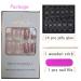 Magrace Pink Glitter French Tips Press on Nails - 24 Pcs Short Square False Nails for Women - Buy Online on GoSupps.com