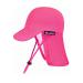 weVSwe Baby Toddler Sun Hat UPF 50+ Swim Cap Flap Neck Protection Adjustable Chin Straps UV Sun Protection Hats Pink 0-6 Months