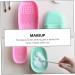 FRCOLOR Set of 4 Makeup Brush Exfoliating Pad Makeup Cleaning Mat Makeup Brush Washer Cleaning Mat for Makeup Brush Keychain Comb Makeup Box Silica Gel Cleaner Portable - Buy Online on GoSupps.com