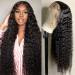 HD Lace Front Wig Human Hair Deep Wave Wigs For Black Women 180% Density 13x4 Water Curly Lace Frontal Wigs Glueless Human Hair Pre plucked with Baby Hair Brazilian Wet n Wavy Lace Closure Wig 28inch 28 Inch Deep wave la...