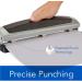 Swingline Precision Pro 3 Hole Punch | Adjustable Desktop Puncher | 10 Sheet Capacity | Black/Silver (74037) - Buy Online on GoSupps.com