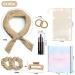 Heatless Curlers Set - Overnight Non-Slip Headband for Big Curls | DIY Curly Hair Styling for Long & Medium Hair (Khaki) - Buy Online on GoSupps.com