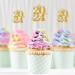 Kichvoe 30pcs Cocktail Gold Decor Picks - Happy Birthday, New Year, Graduation Party Cake Topper Set - Buy Online on GoSupps.com