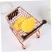 FRCOLOR Rose Gold Makeup Products Storage Rack & Trolley | Trendy Iron Clothes Drying Cart - 12x10.5x8 CM - Shop Internationally - Buy Online on GoSupps.com