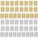 MenYiYDS 50pcs Dreadlocks Beads Adjustable Aluminum Dreadlock Rings Braiding Hair Accessories (Gold and Silver)
