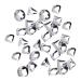 dijiusidy 50 Pieces Glass Crystal Set Eye-catching Personalized Nail Art Rhinestones DIY Handcraft Manicure Accessories for Card Making Crystal White