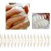 FEIlei 30Pcs Long Press on Nails Coffin French Fake Nails Tip Gradient Acrylic Nails Glossy False Nails for Women Girls - Buy Online on GoSupps.com