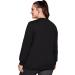 Sheego Ladies Large Size Sweat Jacket | Breathable Stretch Fitness Jacket in Black (Size 52-54) - Buy Online on GoSupps.com