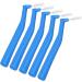 Braces Interdental Brushes - L-Shaped 5 Pack | Effective Cleaning & Plaque Removal for Dental Care - Blue - Buy Online on GoSupps.com
