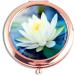 iampanda Compact Rose Gold Pocket Makeup Mirror with 2X Magnifying - Beautiful Lotus Flower Design - Buy Online on GoSupps.com