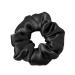 Lilysilk 100% silk hair rings ladies ponytail bracker hair band made of silk silk hair tie packaging reus (black 1) 1 piece (1 Pack) black
