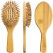 Agoginserest Bamboo Hair Brush - Natural Paddle Hairbrush with Bamboo Bristles for Women Men Kids and All Hair Types - Buy Online on GoSupps.com