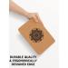 Aozora Cork Yoga Block 2 Pack and Yoga Strap Set - Sustainable & Eco-Friendly - Natural Cork for Support, Balance & Comfort - Mandala Design - 9*6*4 - Buy Online on GoSupps.com