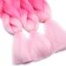 Tess Braids Extensions Ombre 60 cm - 3 Pack Jumbo Kanecalon Hair for Box Braids - 100g Pink Ombre Hair Extensions - Buy Online on GoSupps.com