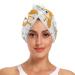 Cute Cartoon Animal Hair Towel 2 Pack Super Absorbent Hair Drying Towel Quick Dry Hair Turbans Head Towel with Button Twisty Wrap for Women Girls