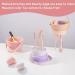 Makeup Brush Cleaning Mat 3-in-1 Silicone Makeup Brush Holder Cleaning Drying and Storage Tool for Makeup Brushes and Beauty Eggs Portable and Collapsible Brush Cleaning Tool(Purple) - Buy Online on GoSupps.com