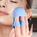 Fiakup Silicone Face Scrubber | Finger Handle Face Silicone Scrubber Small Brush - Ergonomic Grip Women Men Face Scrubber for Massaging for Travelling Dormitory Blue - Buy Online on GoSupps.com