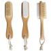 Aisilk Foot Bristle Brush & Pumice Stone Combo - Exfoliator for Pedicures, Calluses Remover - Wooden Handle with Rope - Body & Feet Scrubber for Massage, SPA, Sauna - 1 Count - Buy Online on GoSupps.com