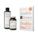 ALGAECAL Bundle - Calcium Supplement with Vitamin D + K2 Mag Boron & Omega 3 Fish Oil with EPA & DHA and Book by Lara Pizzorno Healthy Bones Healthy You! to Increase Bone Health