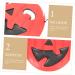Holibanna 4 pcs Smile Props Halloween Costumes Red Fashion Horror Costume Favors Festival Covers Cosplay Plastic Scary Head Funny Decor Creepy Party Decoration Decorative Pumpkin 25x19cm Red - Buy Online on GoSupps.com
