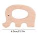 5pcs Wooden Teething Rings - Natural Animal-Shaped Baby Toys for Teething Babies | Eco-friendly & Safe - Buy Online on GoSupps.com