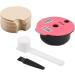Dosette caf rechargeable Bosch pour machines Tassimo kit d'accessoires avec couvercles en silicone et outils de nettoyage (B) - Buy Online on GoSupps.com