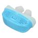 Electric Relieve Snoring Device PM2.5 Filter Sleep Aid Snoring Device Soft Silicone Ergonomic Intelligent for Travel(Blue)