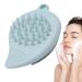 Facial Scrubber | Double Side Soft Silicone Facial Cleansing Brush | Manual Hair Scrub for Women and Men Skin Care Face Brushes for Sensitive Dry Skin Gray Green
