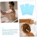 FOMIYES 3pcs Back Scrub Bath Towel Set - Exfoliating Body Scrubbers & Brush for Shower - Soft Nylon Loofahs Towel in Blue - Buy Online on GoSupps.com